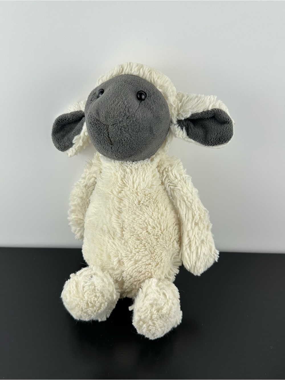 Jellycat Greyface Bashful Sheep Medium 12” Plush Stuffed Animal Grey Face